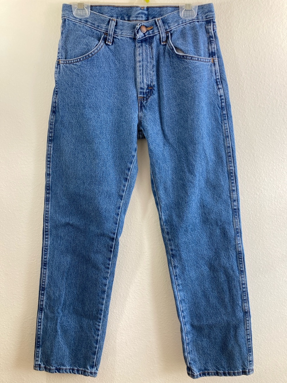 Rustler Men's Classic Blue Jeans Size 30x30 Straight Leg Denim
